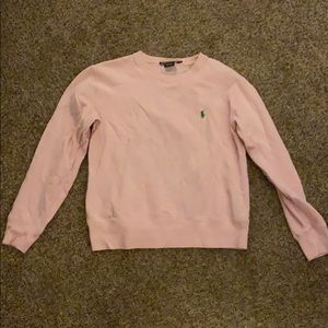 Pale pink Ralph Lauren sweatshirt
